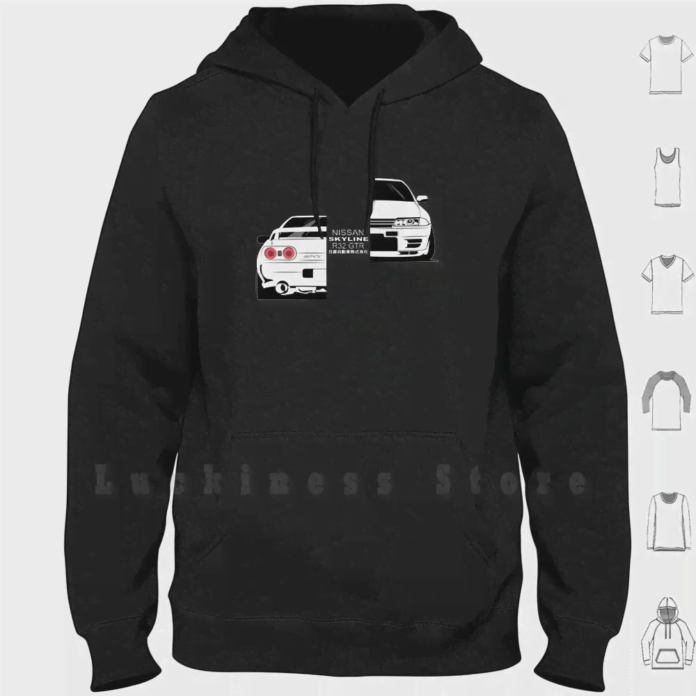 🛍 Толстовки Nissan Skyline Gtr R32, Nissan Skyline Gtr R32, японские автомобили, Nismo-3