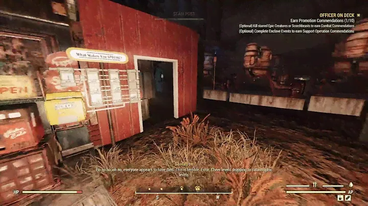 Fallout 76 - My replay - Skyline Valley - Mutated Events, Officer on deck