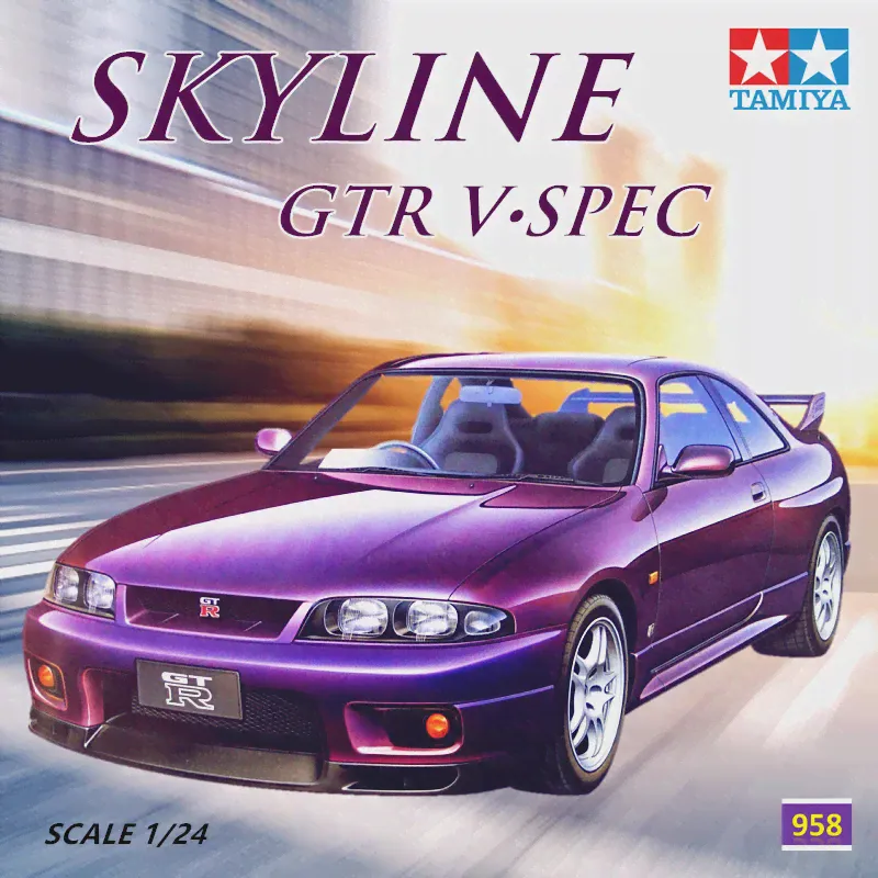 Tamiya 24145 Комплект спортивной модели в масштабе 1/24 Nissan Skyline GT-R R33 V-Spec