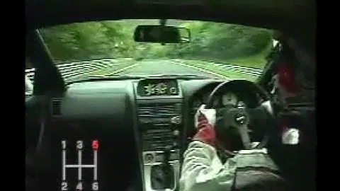 Nissan Skyline R34 GTR Nismo Z Tune laps the Nurburgring.