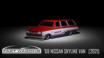 Hot Wheels '69 Nissan Skyline Van Fast Wagons [2021]