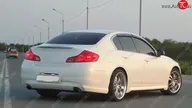 Пороги накладки H-STYLE Nissan Skyline V36 (2006-2014) (Неокрашенные)