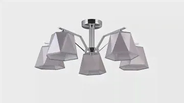 Потолочный светильник Евросвет 60076/5 хром Corner