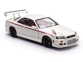 Масштабная модель Nissan Skyline GT-R (R34) 1999 белый перламутр лучшая цена!