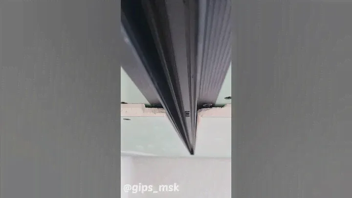 Установка трекового светильника #gips_msk