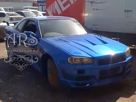 Пластиковый капот GTR Exclusive для Nissan Skyline R34 1998-2002