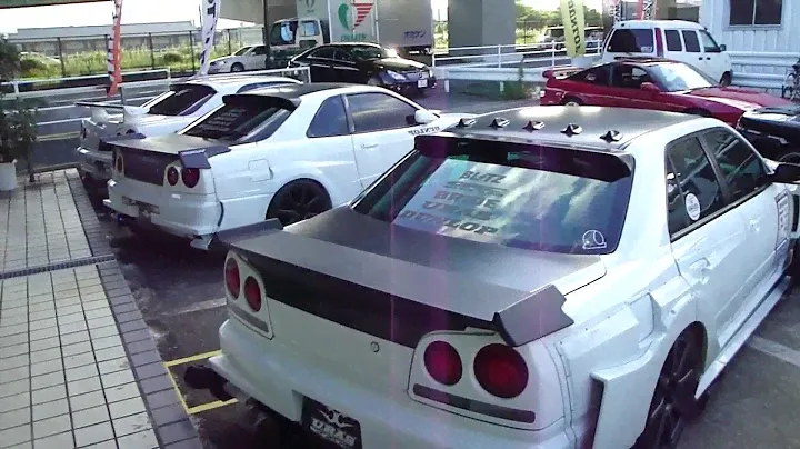 A trio of URAS-modified R34 Nissan Skylines - Mild to Wild!