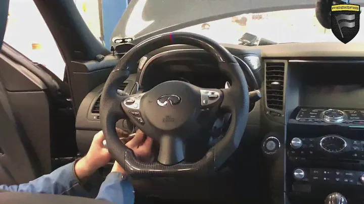 КАК СНЯТЬ И УСТАНОВИТЬ РУЛЬ НА INFINITI QX70 FX37 FX35 FX45 | ПЕРЕТЯЖКА РУЛЯ С КАРБОНОМ