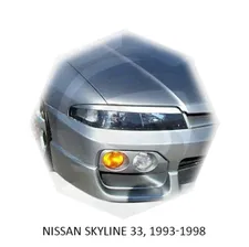 Реснички на фары NISSAN SKYLINE 33 1993-1998г под покраску 2 шт.